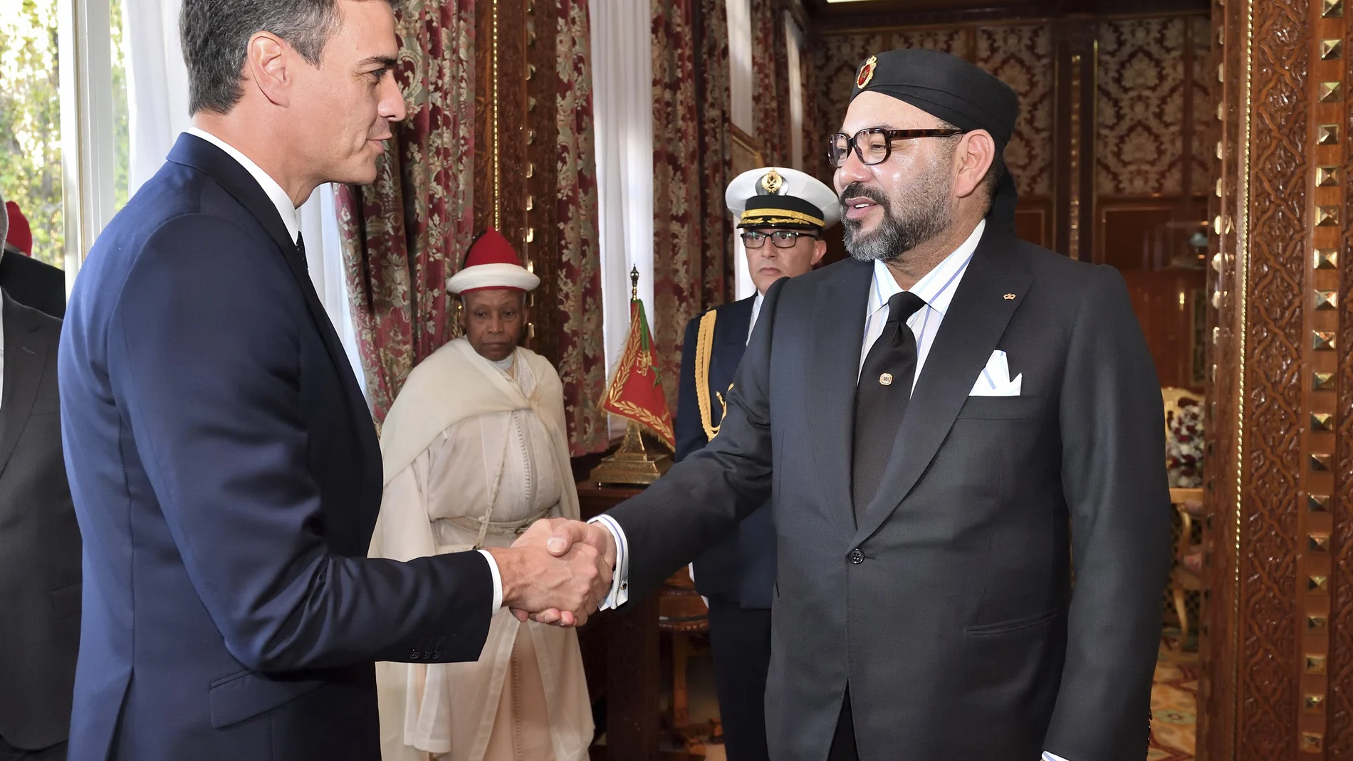 Pedro Sánchez con Mohammed VI