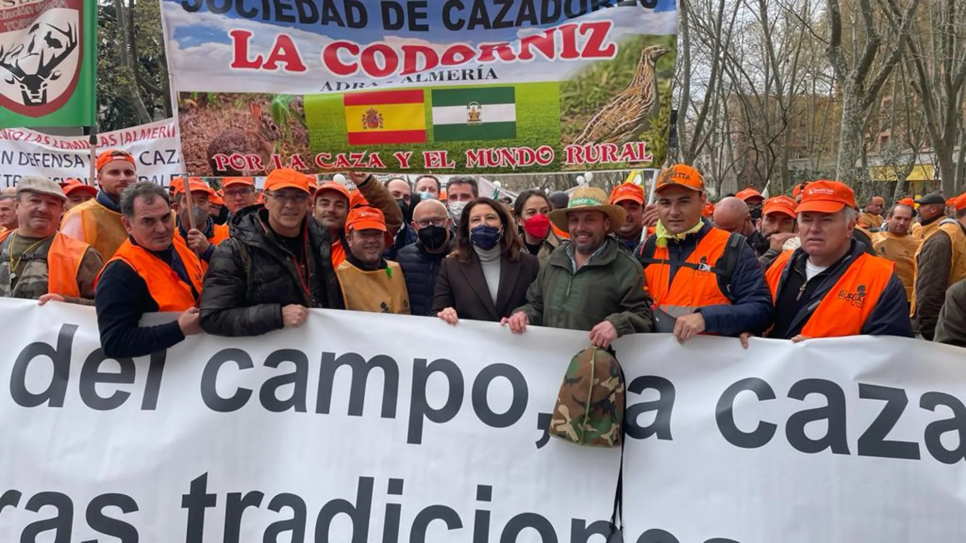 Carmen Crespo participó en la marcha de Madrid