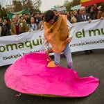 Manifestación por la defensa del campo español este domingo en Madrid.