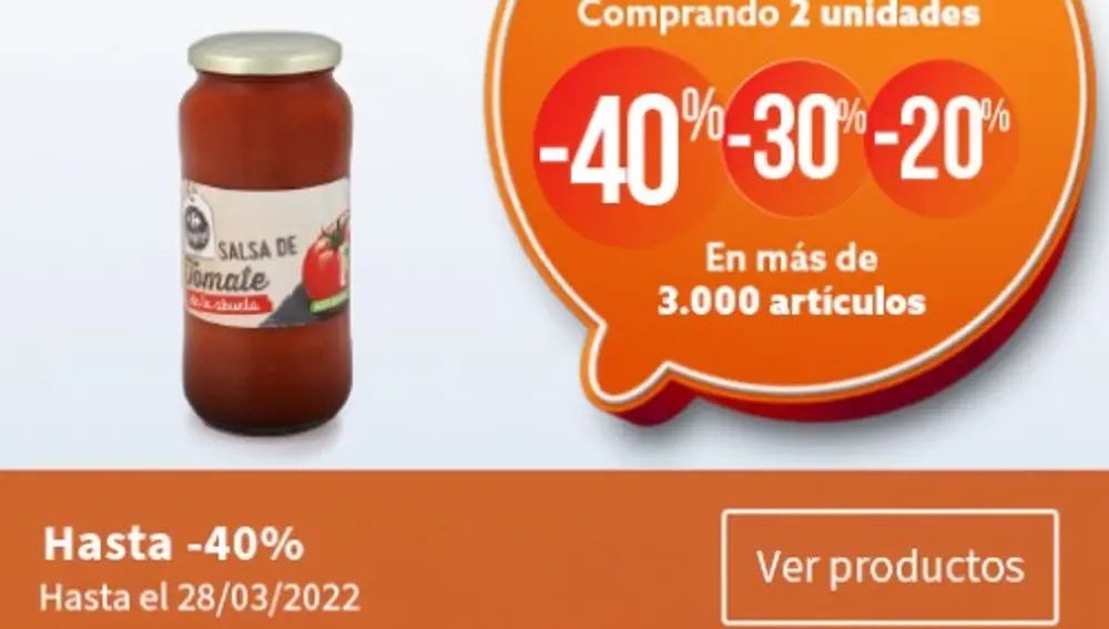 Ofertas de la web de Carrefour