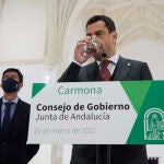 El presidente de la Junta, Juanma Moreno Joaquín Corchero / Europa Press 22/03/2022
