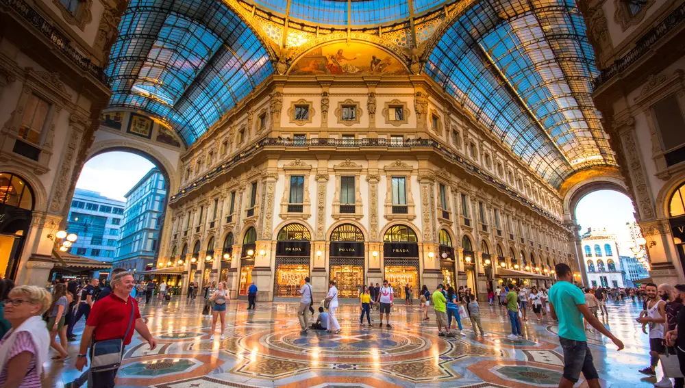 Interior de la Galleria Vittorio Emanuele