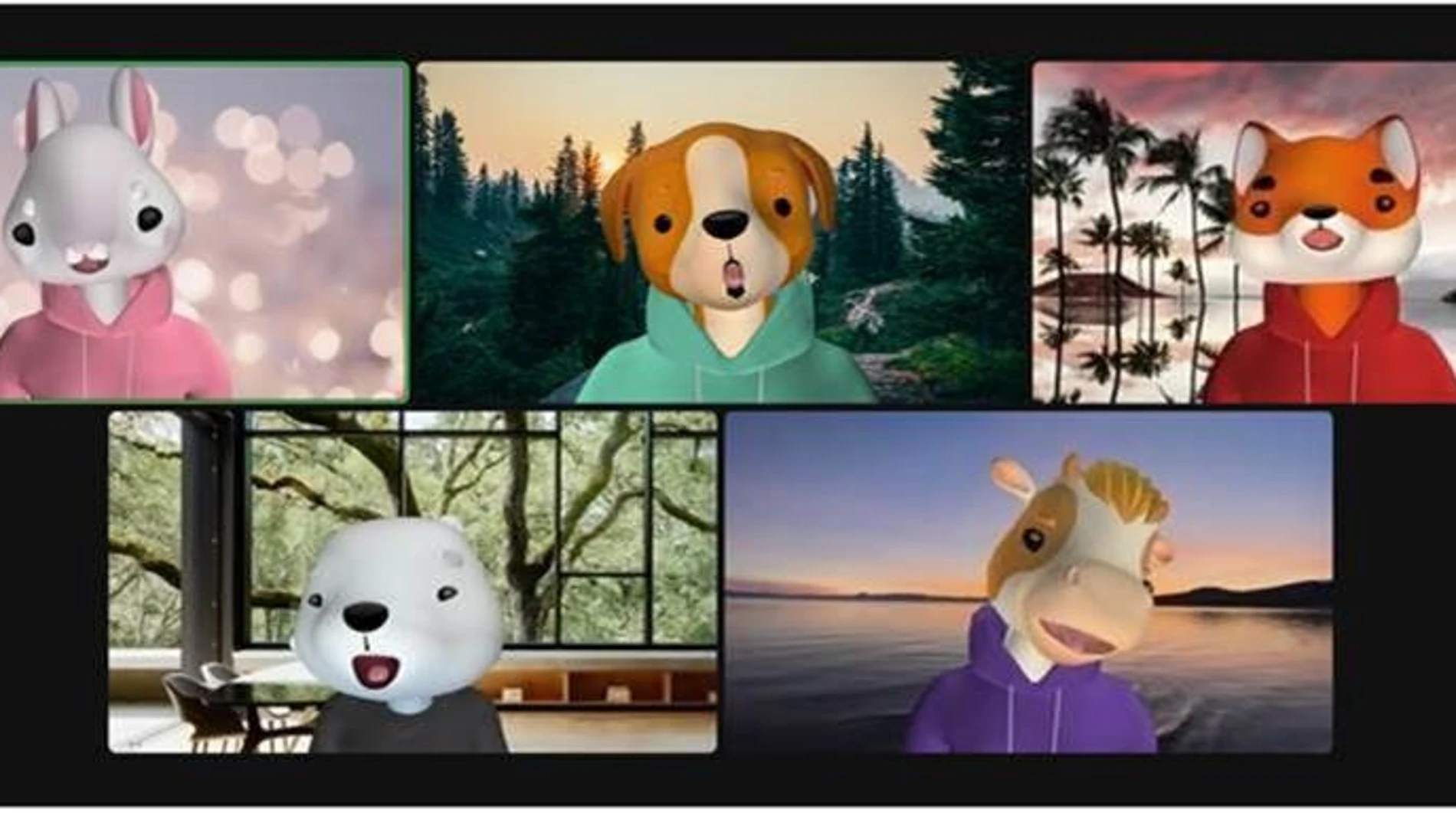 Zoom introduce avatares de animales en 3D en la plataforma.