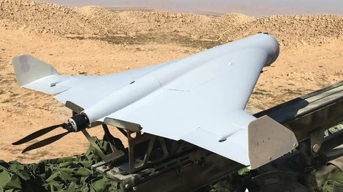 Imagen de un dron kamikaze ruso Zyla KYB