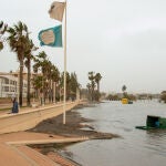 El temporal de levante que azota al litoral de Granada ha causado importantes desperfectos en distintas playas de la Costa Tropical. EFE/Alba Feixas