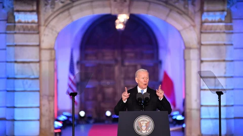 El presidente de EEUU Joe Biden en Polonia