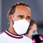 Lewis Hamilton, en el circuito de Jeddah