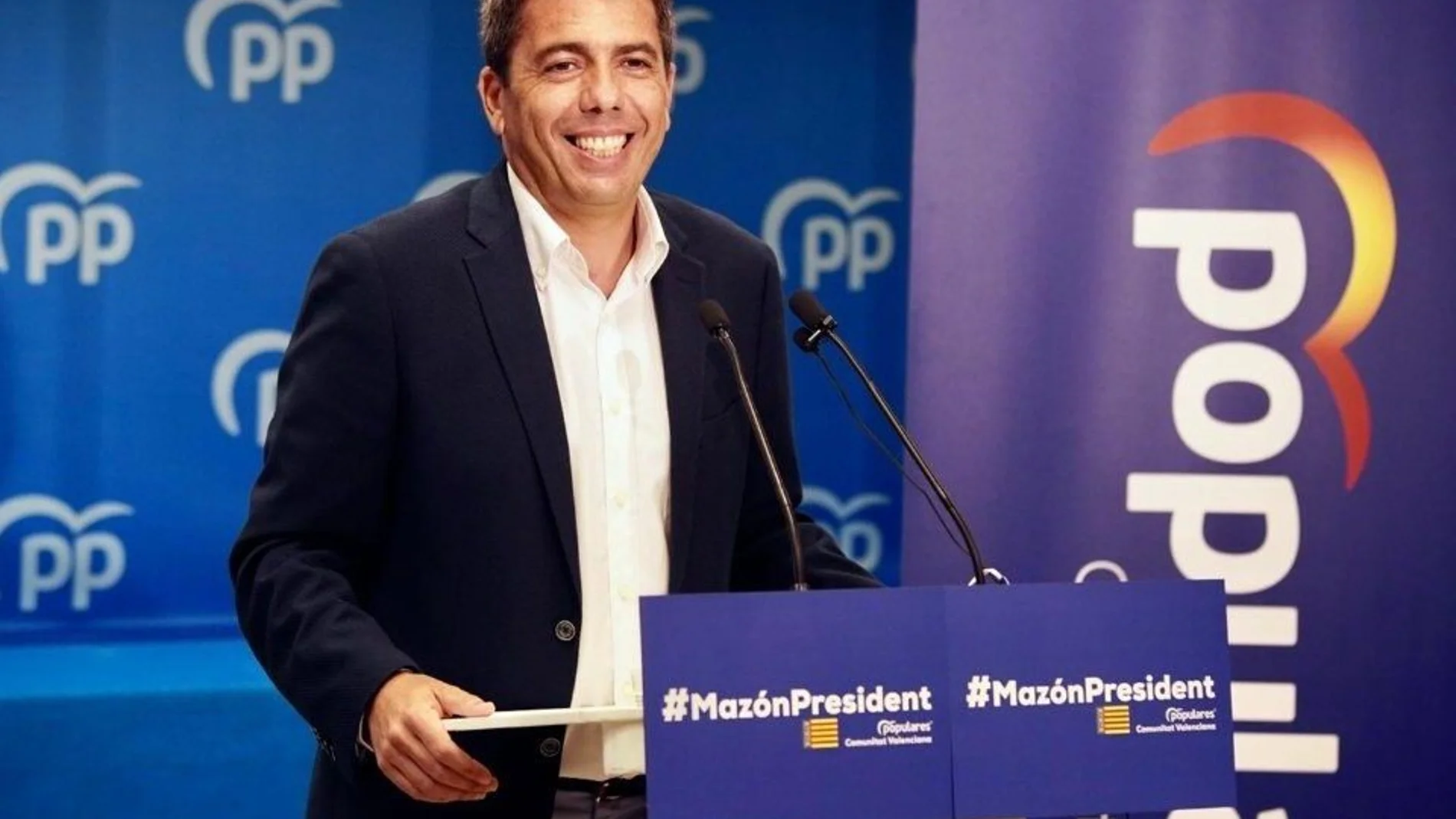 El presidente del Partido Popular de la Comunitat Valenciana, Carlos Mazón