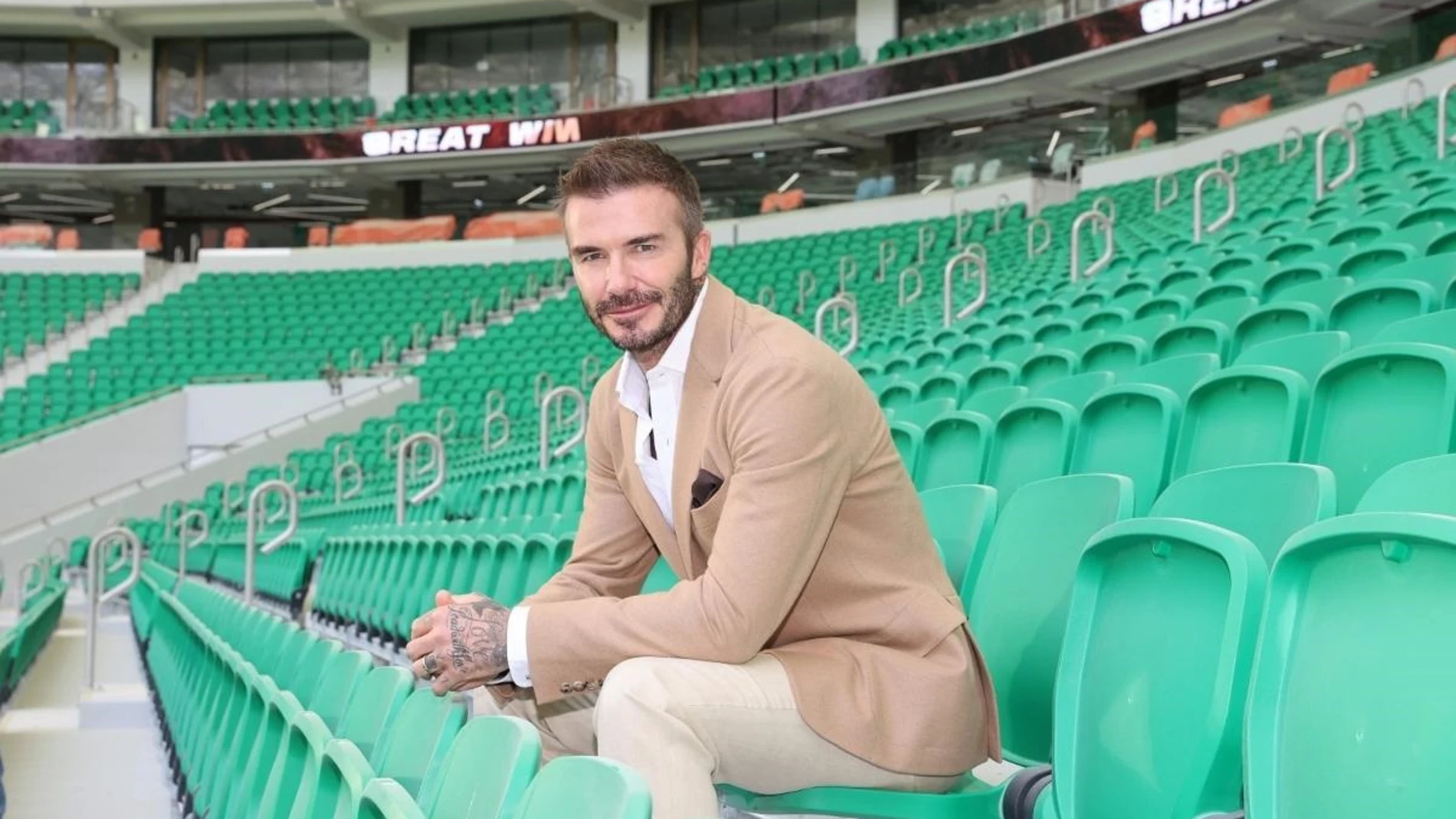 El exfutbolista inglés David Beckham.
