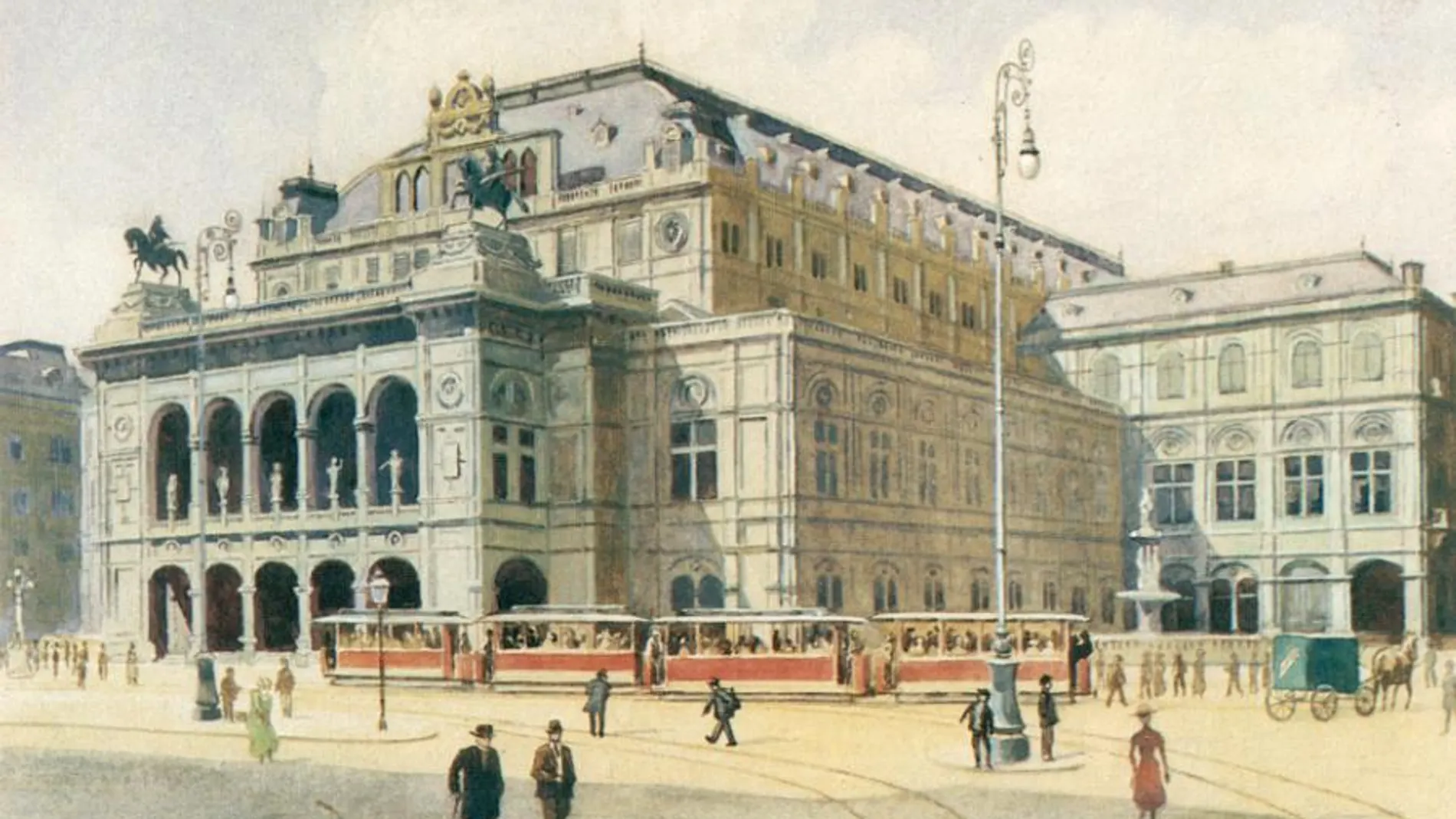 Teatro de la ópera estatal de Viena por Adolf Hitler, 1912