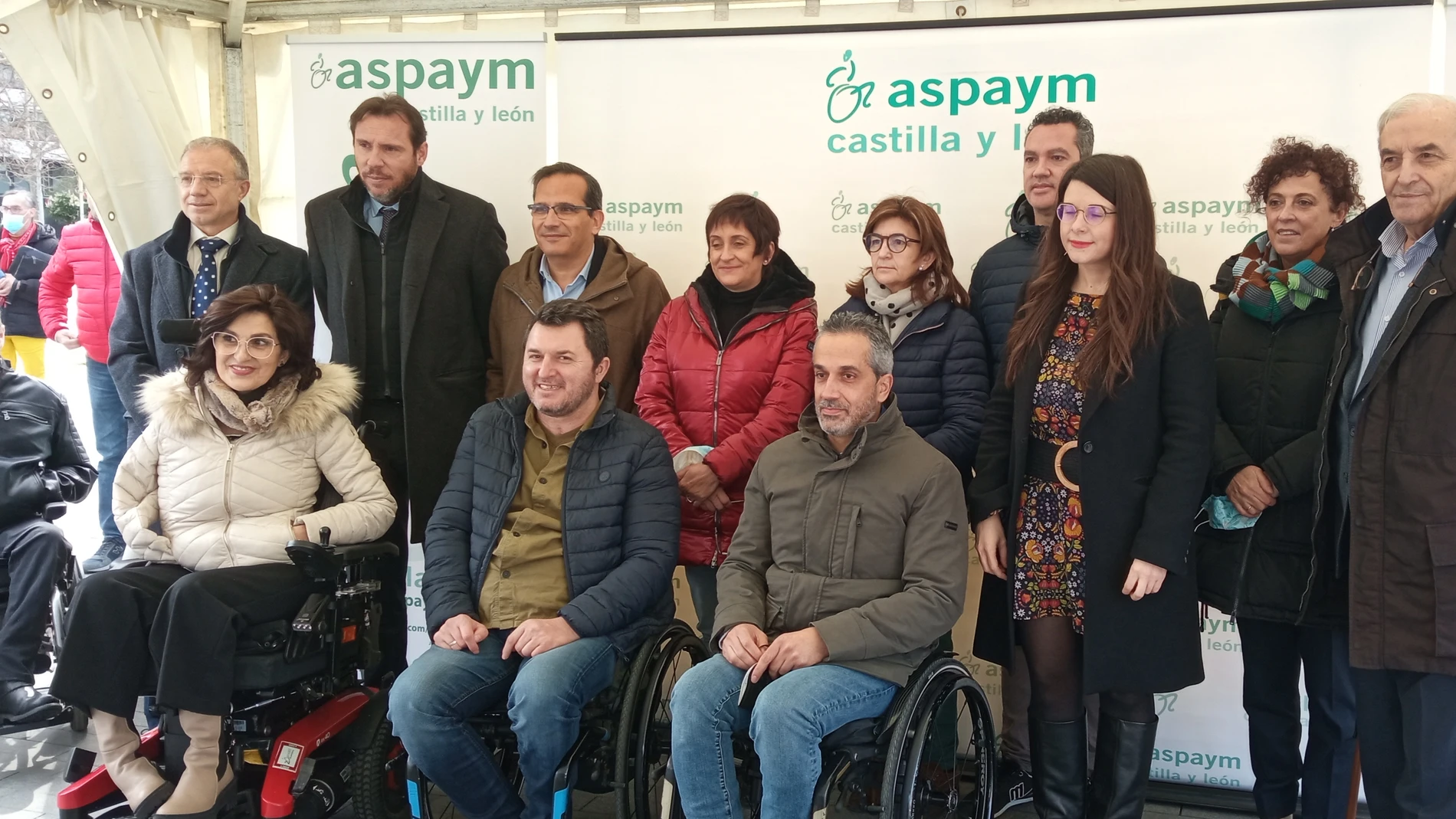 Los dirigentes de Aspaym Castilla y León presentan la programación del 30 Aniversario arropados, entre otros, por Óscar Puente, Gema Gómez, Augusto Cobos, Pablo Rodríguez o Rafaela Romero