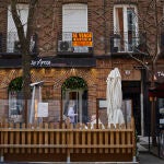 Terrazas de restaurantes en la calle Ponzano de Madrid
