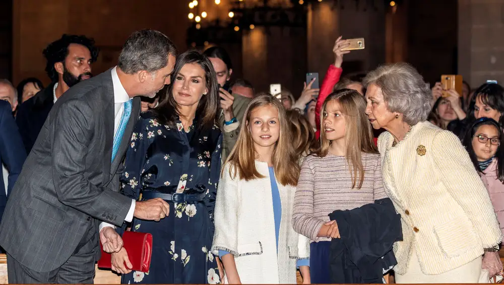 La Familia Real en Mallorca, en la Semana Santa de 2019