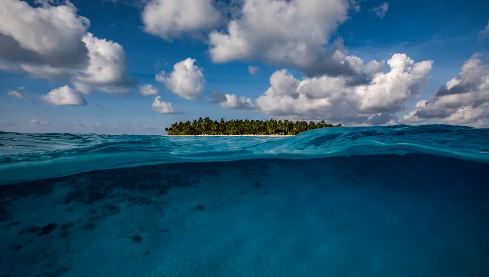 Una de las 1200 islas de Maldivas.