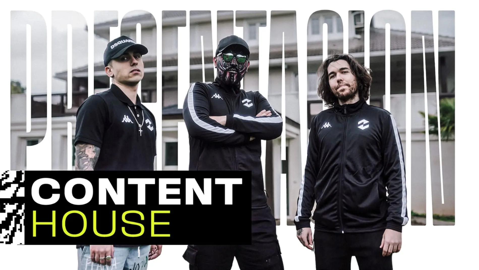 (De izquierda a derecha) Imantado, DequiV y Zorman en la presentación de la content house y oficialización de sus fichajes por ZETA