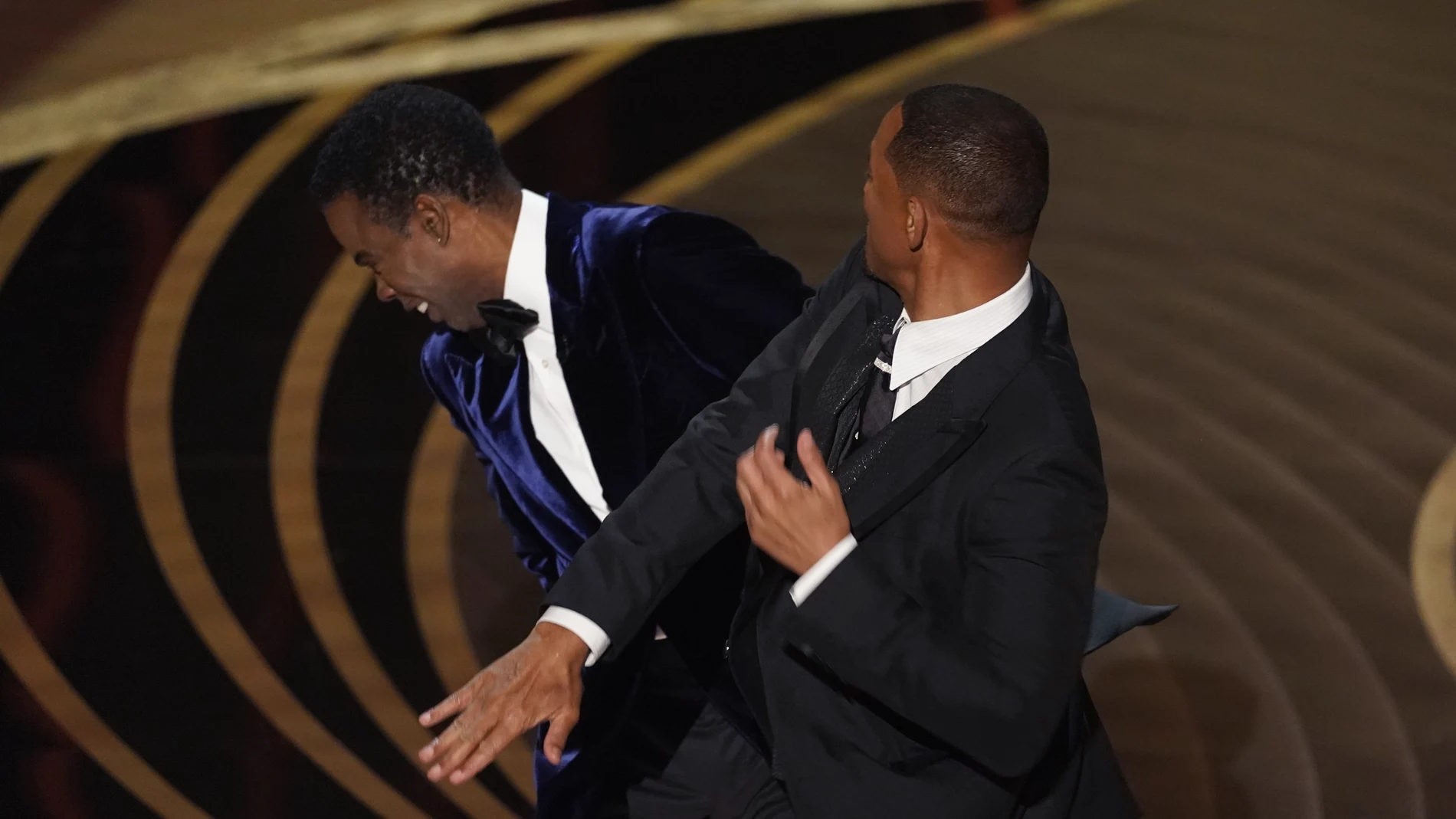 Momento en el que Will Smith abofetea a Chris Rock en la pasada gala de los Oscar