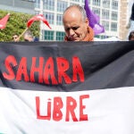El Movimiento Solidario con el Sáhara Occidental en Castilla y León y la Delegación del Frente Polisario en la Comunidad se concentran bajo el lema 'Castilla y León con el Sáhara Occidental. Por el fin de la ocupación'