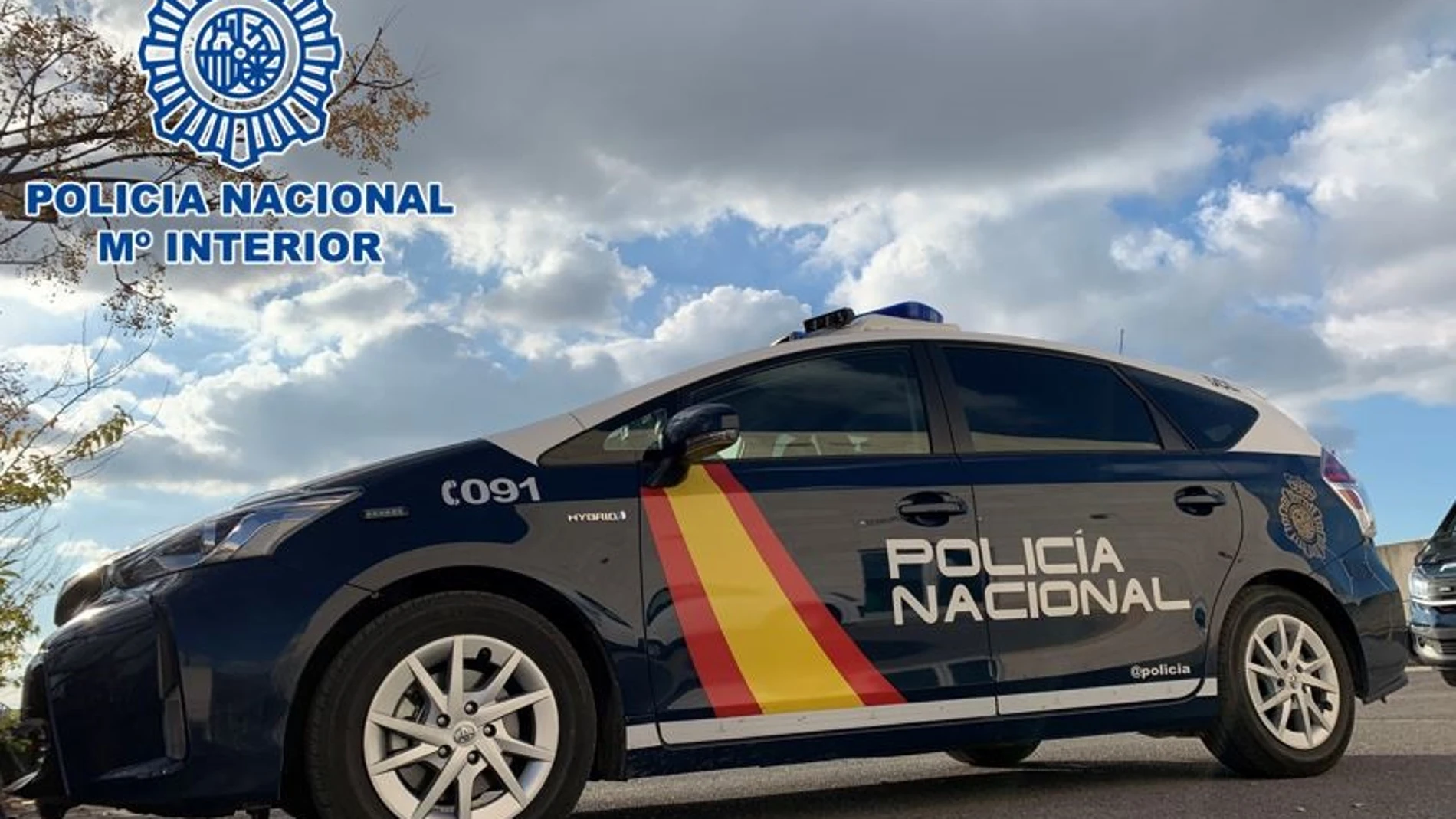 Un vehículo de la Policía Nacional