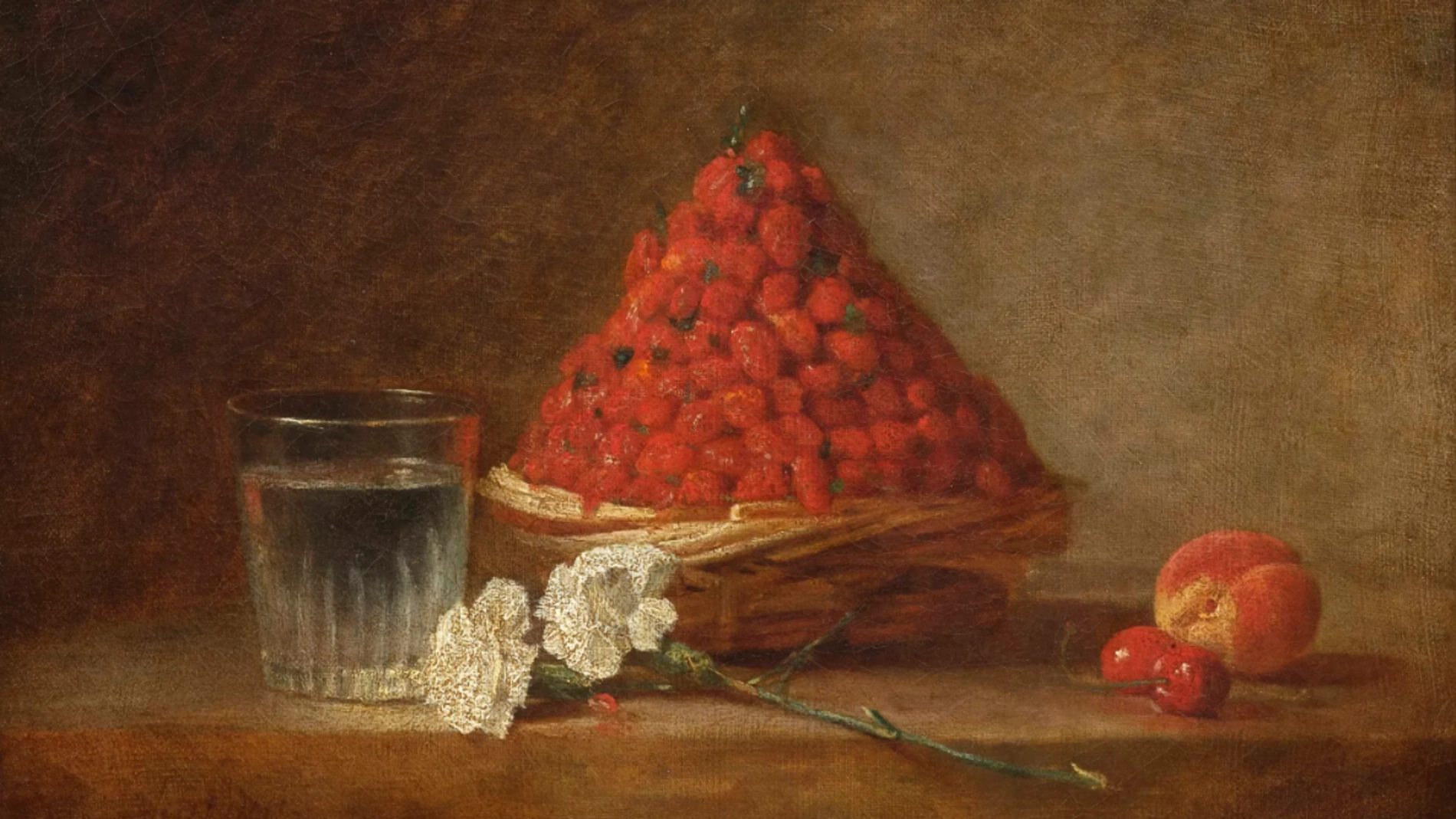 ‘La cesta de fresas silvestres’ de Jean Siméon Chardin , 1761