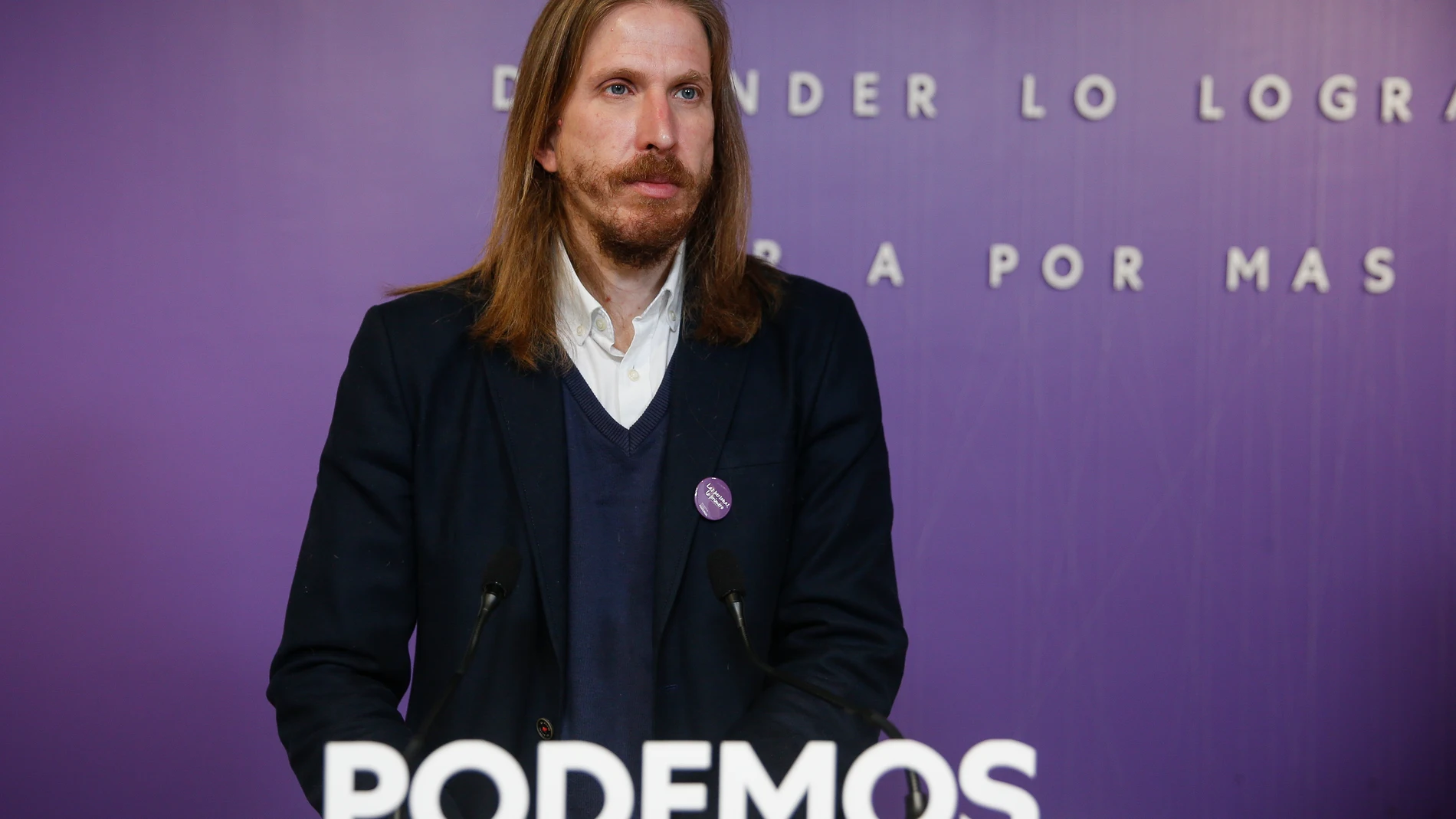 El portavoz de Unidas Podemos Pablo Fernández
