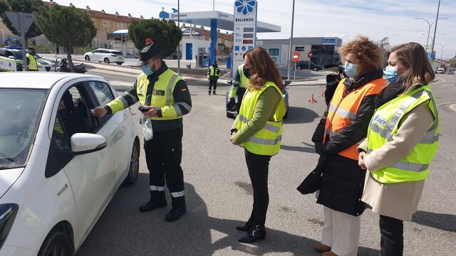 La delegada del Gobierno, Virginia Barcones, durante la presentación de la campaña en Segovia