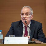 El director general de la Agencia Tributaria, Jesús Gascón, durante la presentación de la Campaña de IRPF 2021