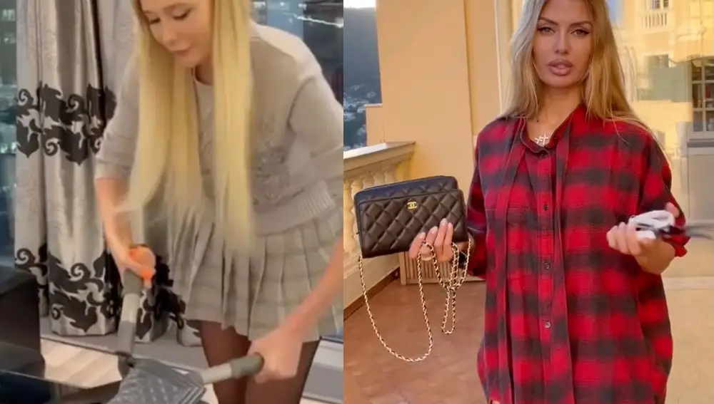 Influencers rusas rompen y cortan sus bolsos de Chanel
