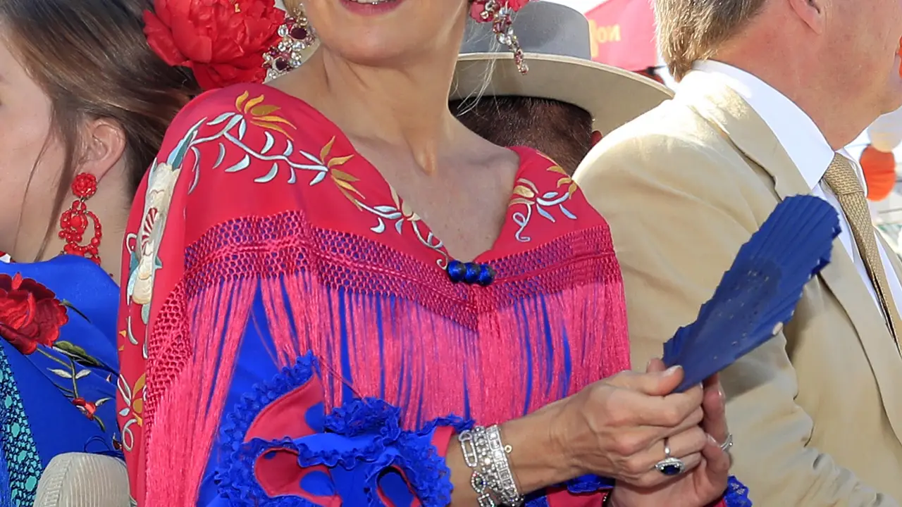 Máxima de Holanda durante la Feria de Sevilla el viernes 10 de mayo de 2019.