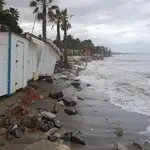 Una de las playas de Málaga ha quedado cerrada