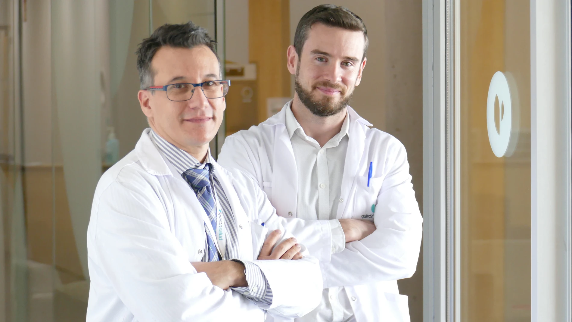 Los doctores Pablo Guisado y José Aguareles