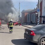 Imagen de la estación de Kramatorsk tras el ataque