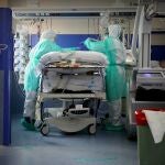 Reportaje en las ucis del hospital 12 de octubre . Coronavirus .