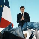 El presidente francés, Emmanuel Macron, fue el ganador de la primera vuelta de las elecciones de Francia.