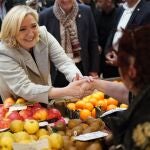 Le Pen se dedicó a recorrer Francia de punta a punta transitando aquellos mercados populares en los que Chirac basó su popularidad