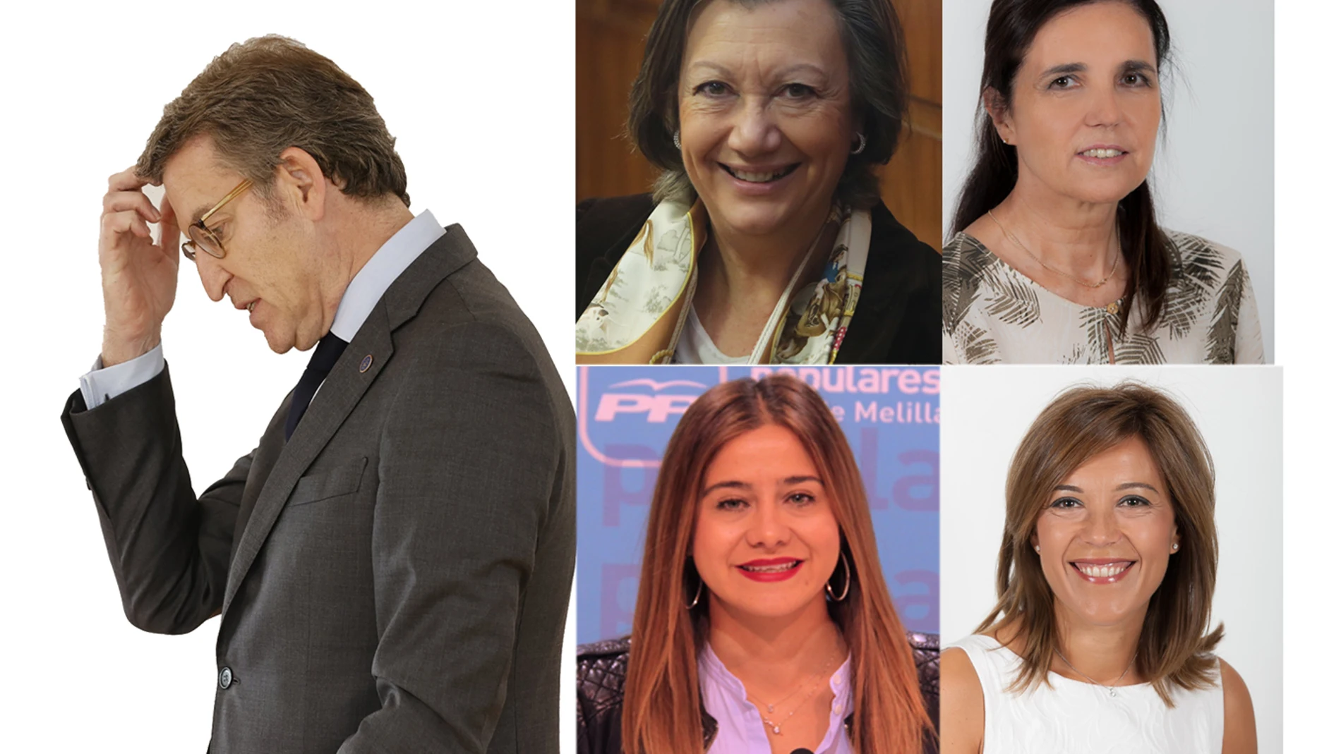 Luisa Fernanda Rudi, Pilar Rojo, Sofía Acedo y Ana Isabel Alós están en las quinielas de Feijóo