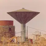 Depósito de agua en la localidad zamorana de Villalpando, de forma de cono invertido