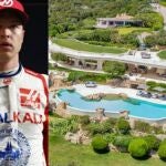 Nikita Mazepin, junto a su mansión en Costa Esmeralda