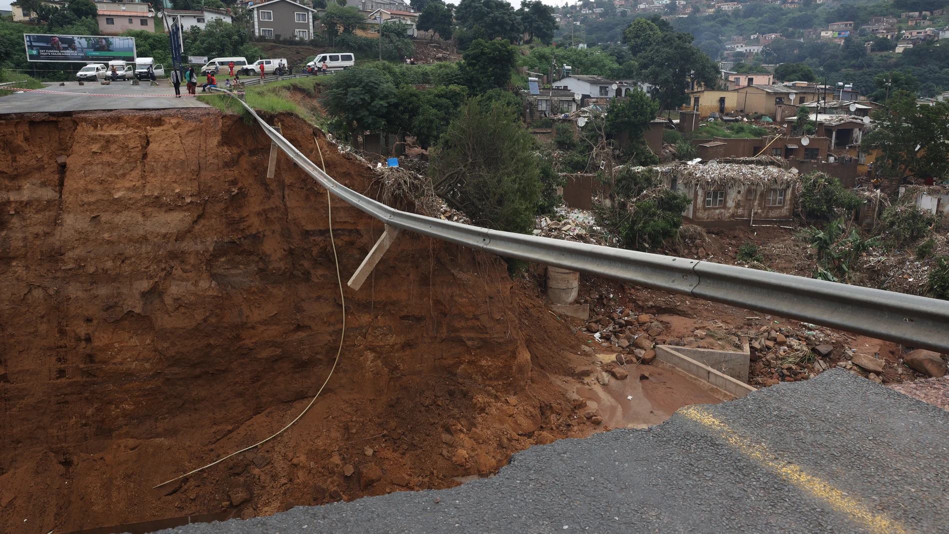 La zona más afectada por las inclemencias meteorológicas son tanto la ciudad de Durban como su área metropolitana
