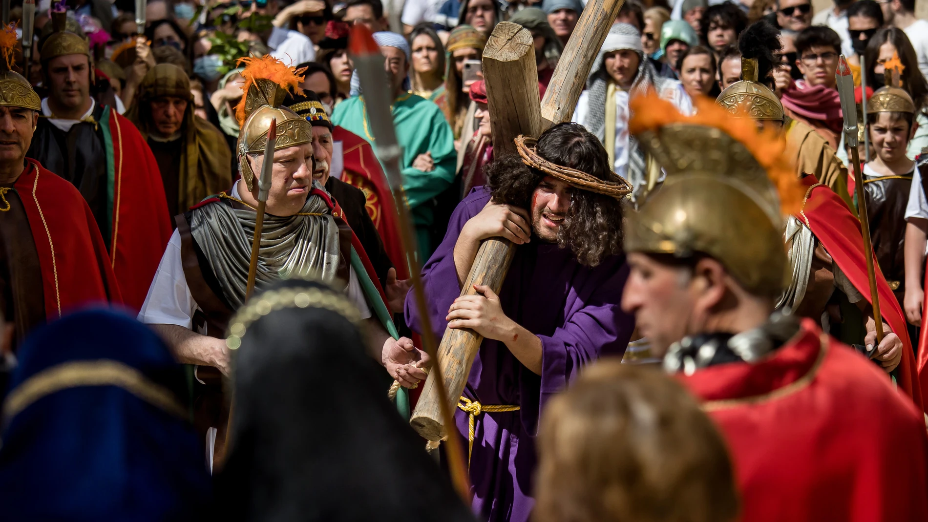 Representación de La Pasión en Serradilla del Arroyo (Salamanca)