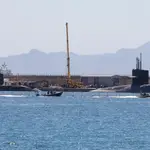 Los submarinos de propulsión nuclear «USS Georgia» y «HMS Audacious», en el puerto de Gibraltar