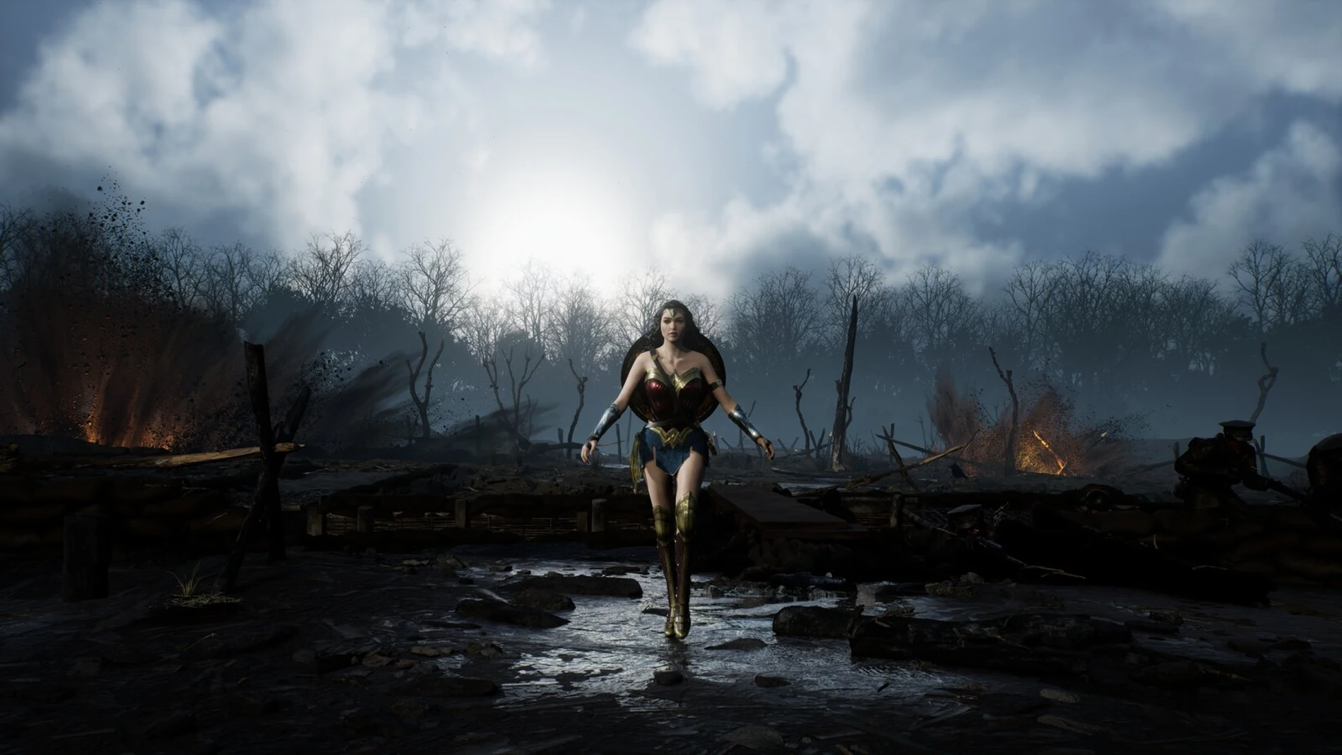 Hay derroche de VFX para mostrar las escenas favoritas de los directores, como la de «Wonder Woman»