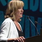 La ministra de Educación, Pilar Alegría, hoy en Logroño