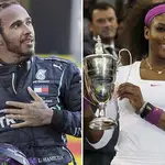 Lewis Hamilton y Serena Williams.