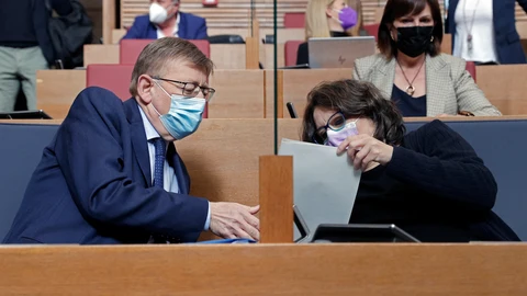 El presidente de la Generalitat, Ximo Puig, y la vicepresidenta Oltra