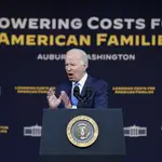 El presidente de Estados Unidos, Joe Biden, en su intervención el pasado viernes en Auburn