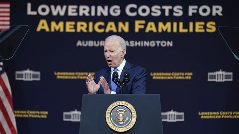 El presidente de Estados Unidos, Joe Biden, en su intervención el pasado viernes en Auburn