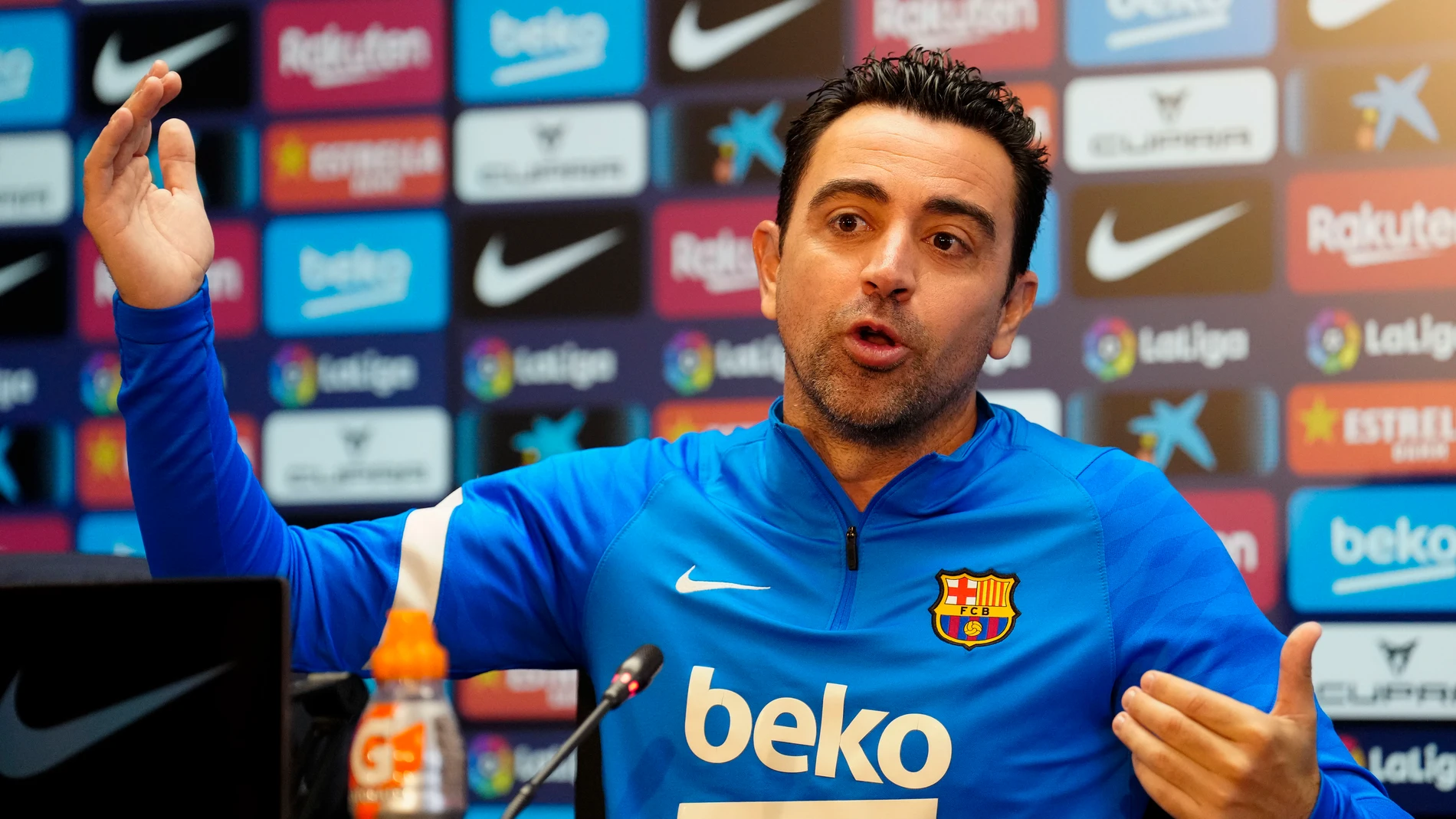 El entrenador del FC Barcelona, Xavi Hernández