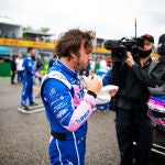 Fernando Alonso, en el pasado Gran Premio de Emilia Romaña