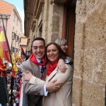 Petición del Toro en la fiestas de la Veguilla en Benavente con la presencia de Luciano Huerga y Virgina Barcones