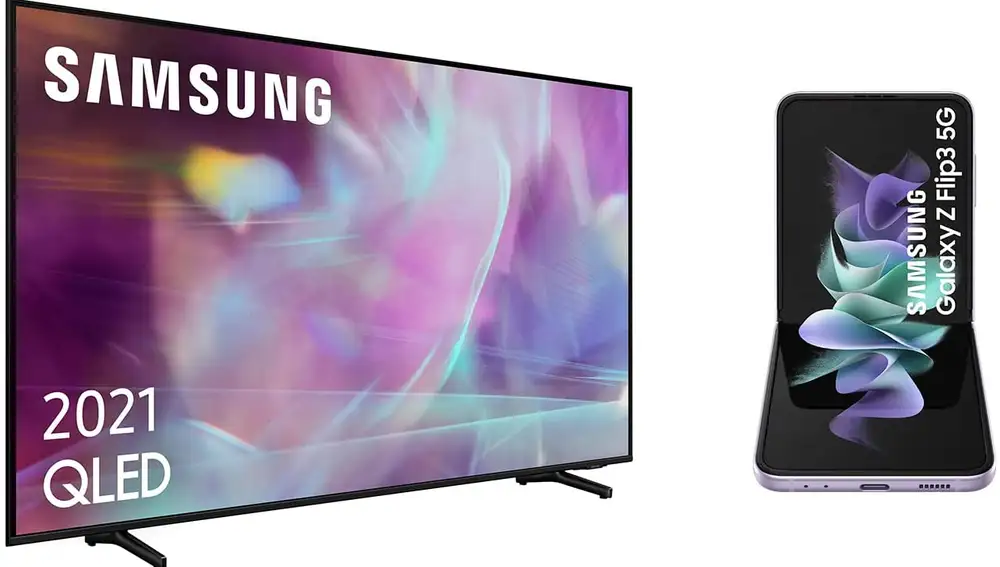 Televisor QLED y móvil plegable rebajados